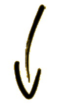 arrow down left clear